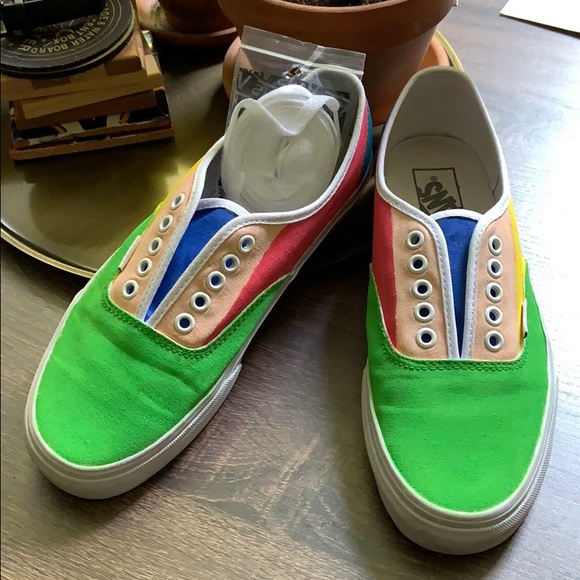 Vans Shoes - Vans Authentic Block Colors Custom Sneakers